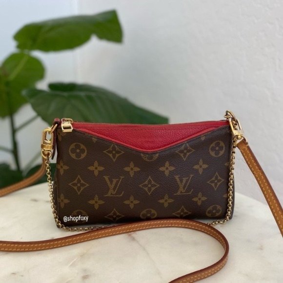 Louis Vuitton Handbags - SOLD Louis Vuitton Monogram Pallas Clutch Crossbody